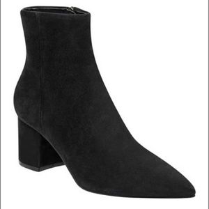 MARC FISHER Sharli Black Suede Bootie